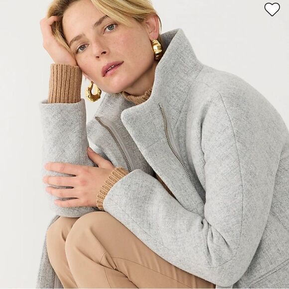 J. Crew New cocoon coat in Italian stadium-cloth - Picture 5 of 8